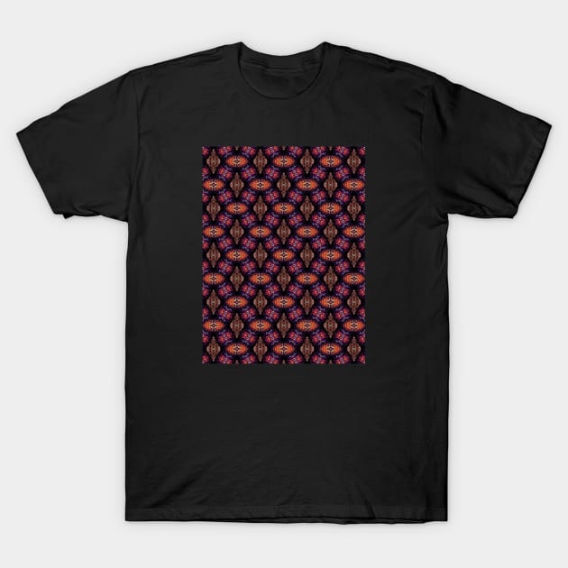 Diamonds Squares and Ovals T-Shirt by UltraQuirky